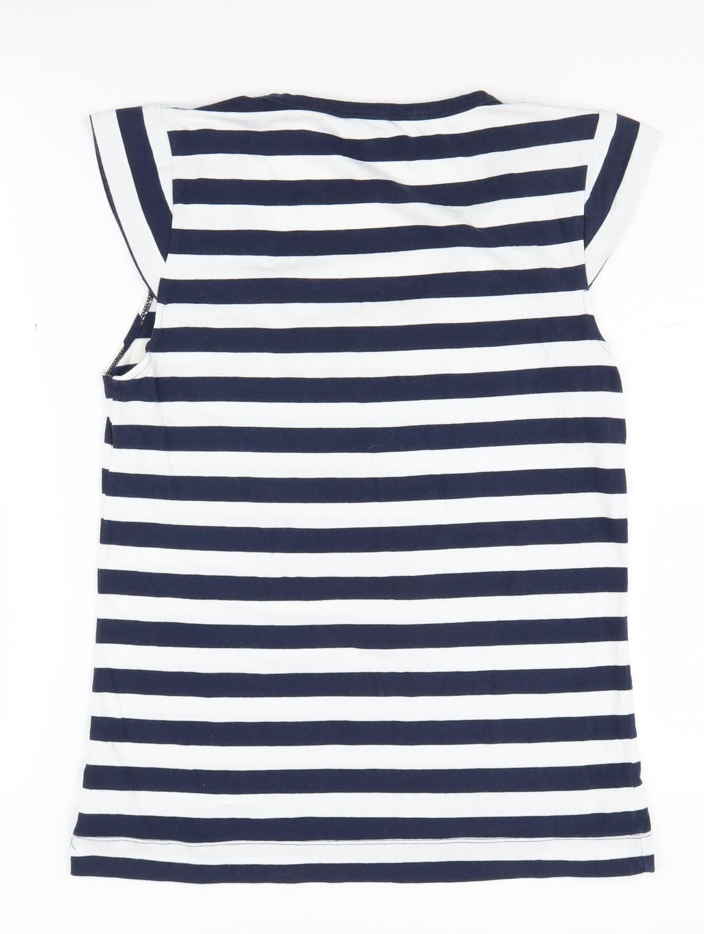 French Connection Women's Striped T-Shirt - L