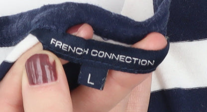 French Connection Women's Striped T-Shirt - L