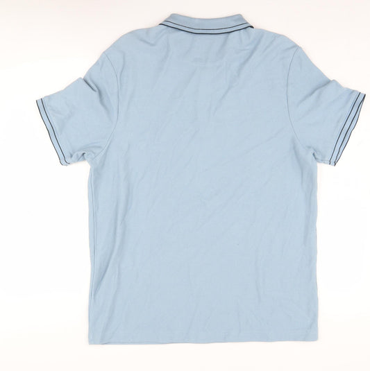 Farah Men's Blue Polo Shirt XL Casual Short Sleeve