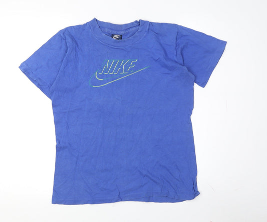 Nike Men's Blue XS Sports T-Shirt with Logo