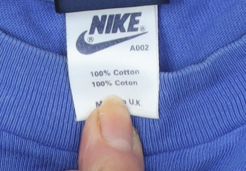 Nike Men's Blue XS Sports T-Shirt with Logo