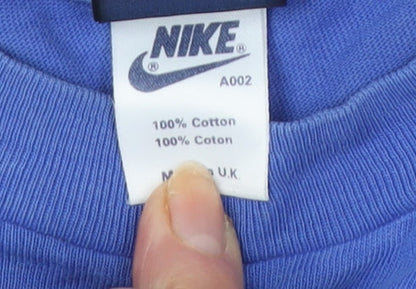 Nike Men's Blue XS Sports T-Shirt with Logo
