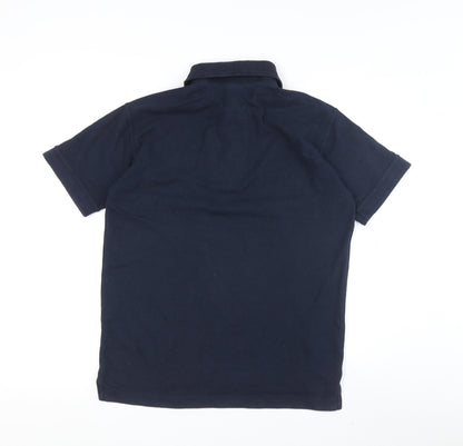 Uneek Men's Blue Polo Shirt - Size S, Short Sleeve, Logo Accent