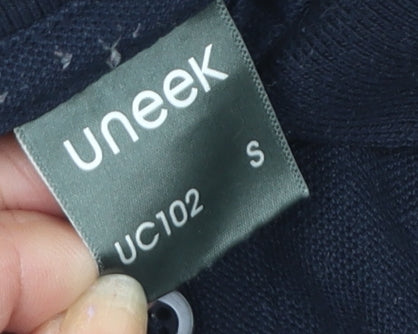 Uneek Men's Blue Polo Shirt - Size S, Short Sleeve, Logo Accent