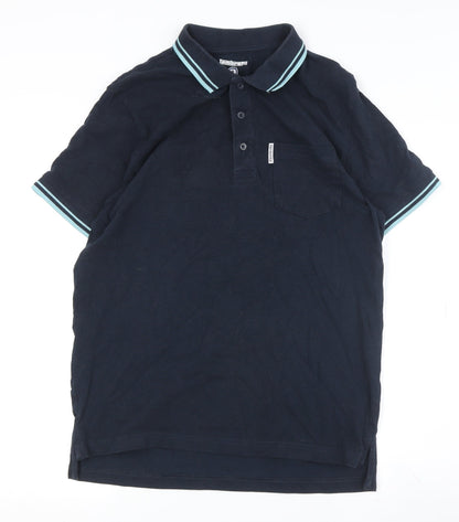 Lambretta Men's Blue Polo Shirt M Short Sleeve