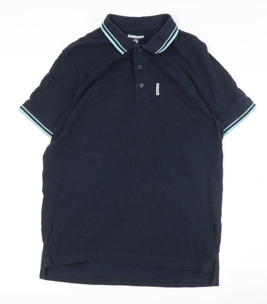 Lambretta Men's Blue Polo Shirt M Short Sleeve
