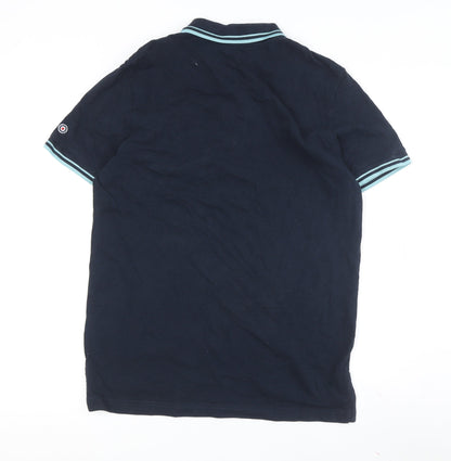 Lambretta Men's Blue Polo Shirt M Short Sleeve