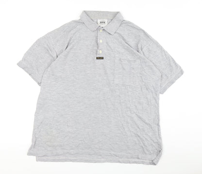 Wrangler Men's Grey Polo Shirt L Size Casual Wear