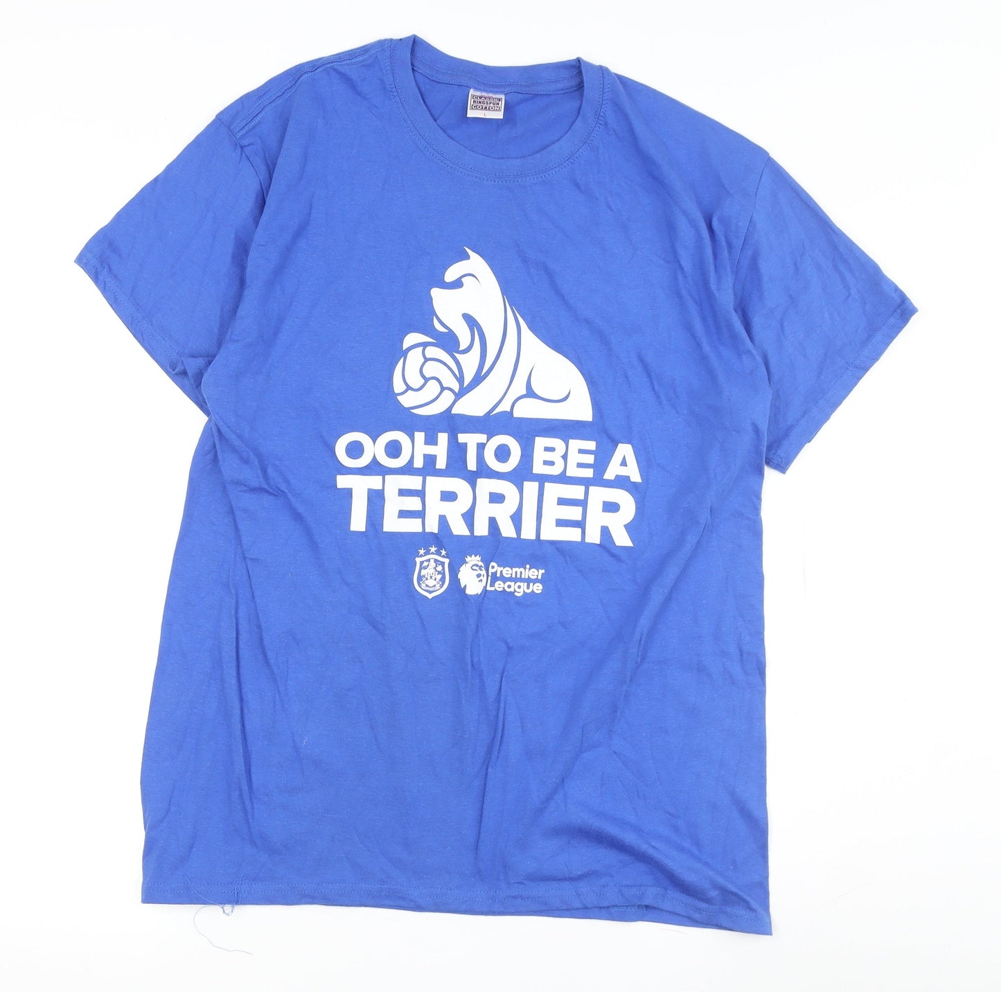 Mens UK Size L Gildan Blue  T-Shirt