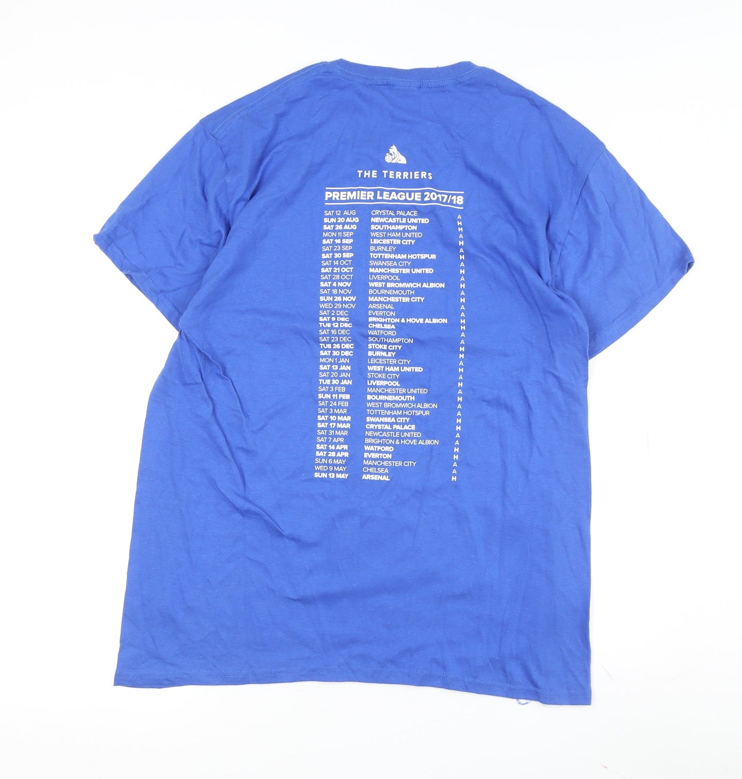 Mens UK Size L Gildan Blue  T-Shirt