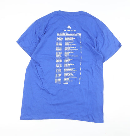 Mens UK Size L Gildan Blue  T-Shirt