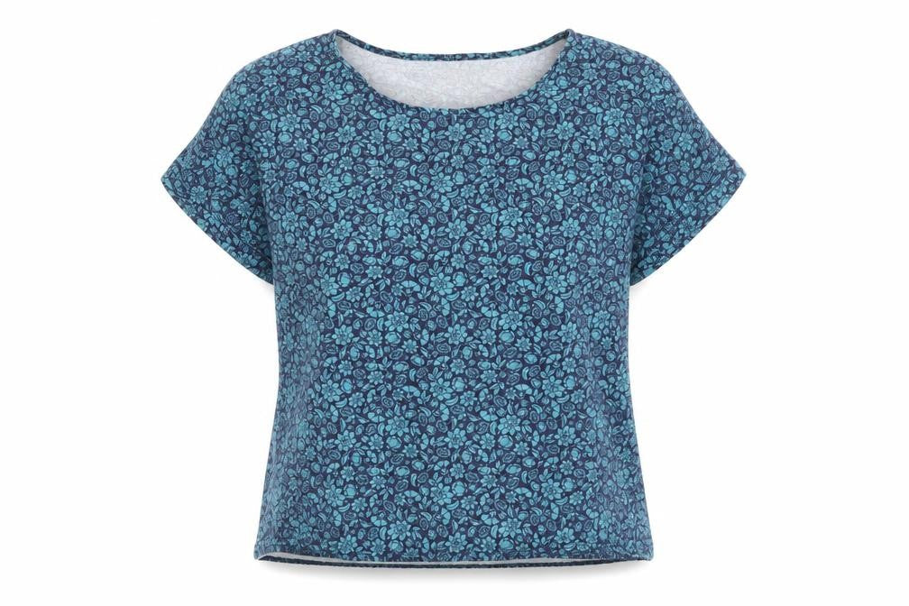 Womens UK Size 15 Julipa Blue Basic T-Shirt
