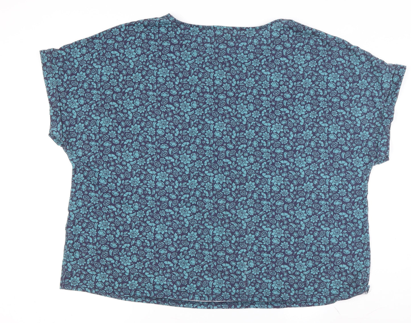 Womens UK Size 15 Julipa Blue Basic T-Shirt