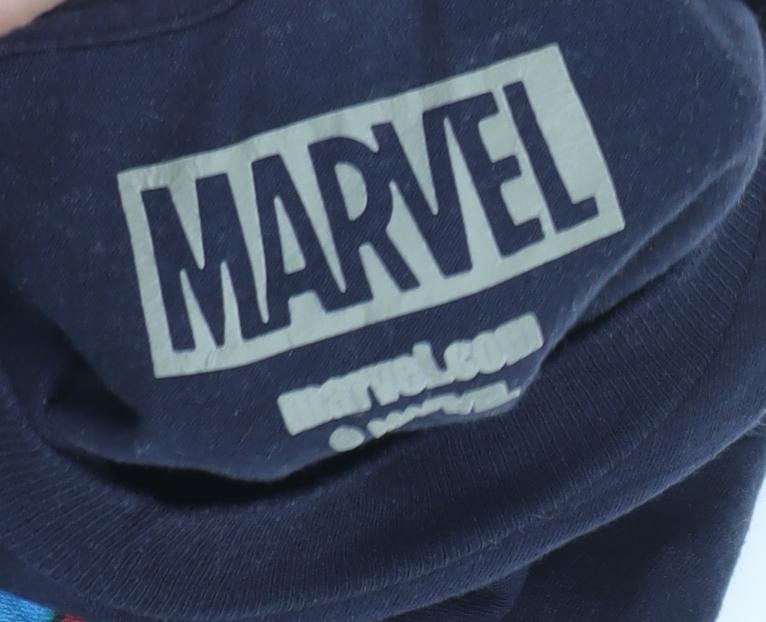 Marvel Men's Medium Navy Deadpool Graphic Tee