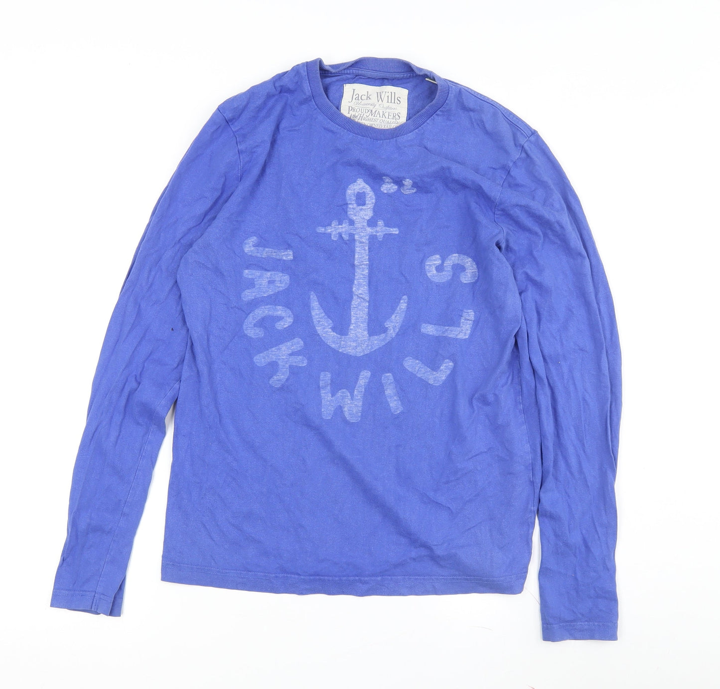 Jack Wills Women's Blue Long Sleeve T-Shirt, Size S