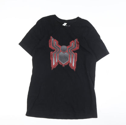 Mens UK Size M Canvas Black  T-Shirt