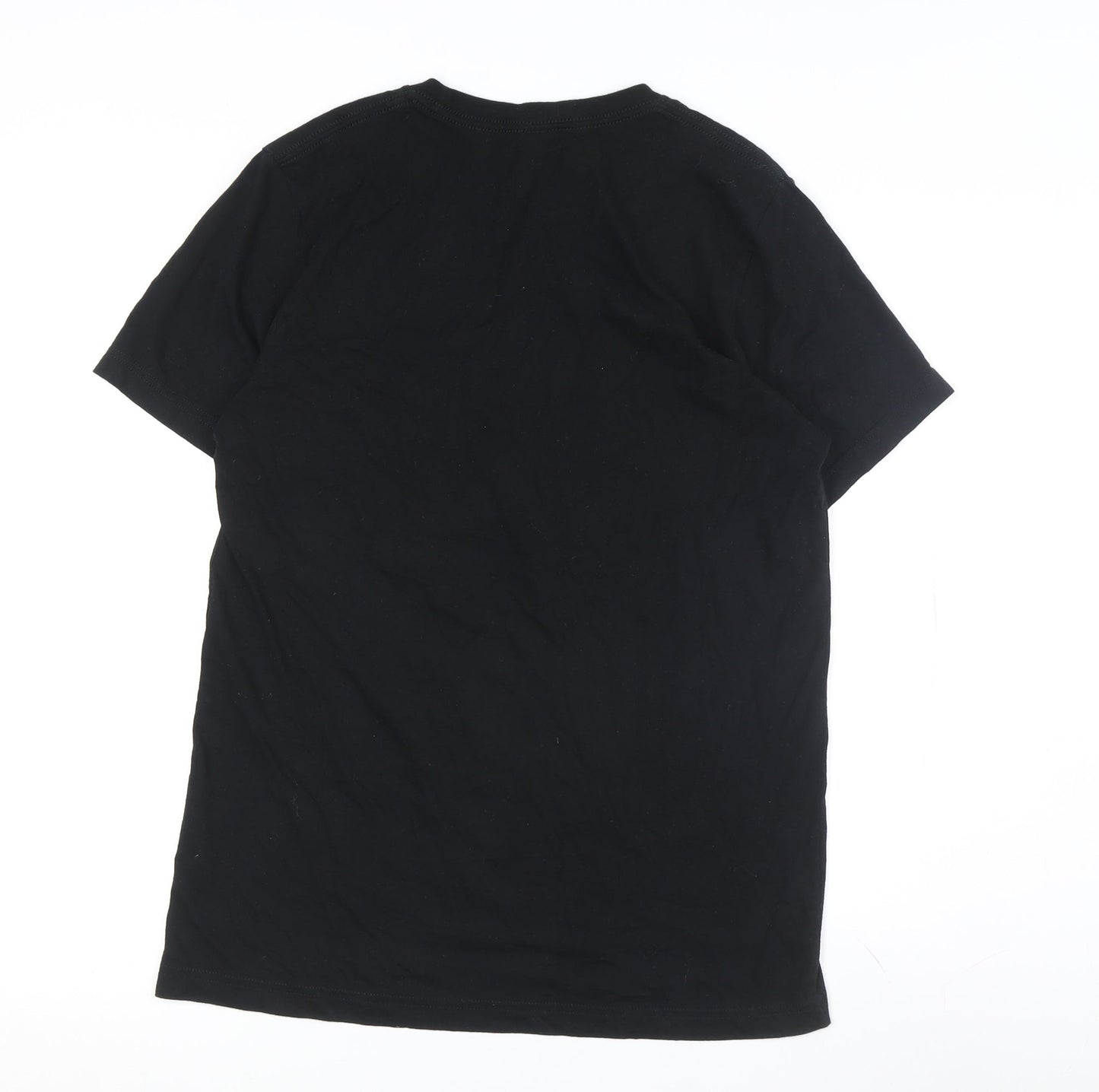 Mens UK Size M Canvas Black  T-Shirt