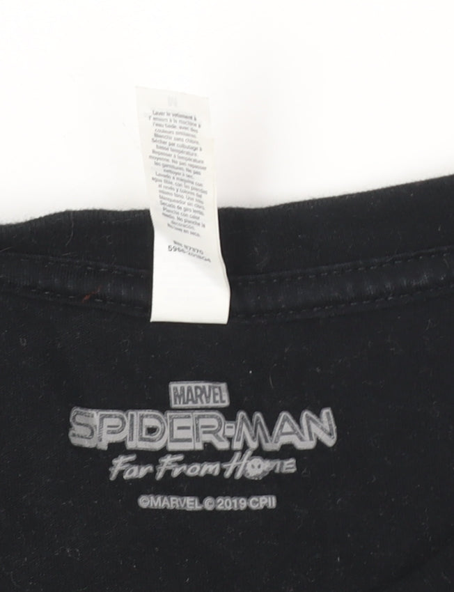 Mens UK Size M Canvas Black  T-Shirt
