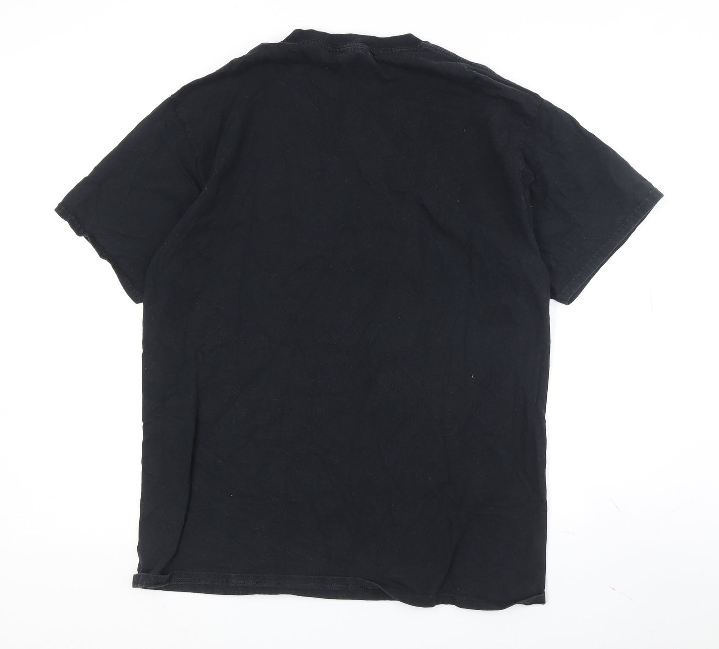Port and Company Men's Black Graphic T-Shirt L
