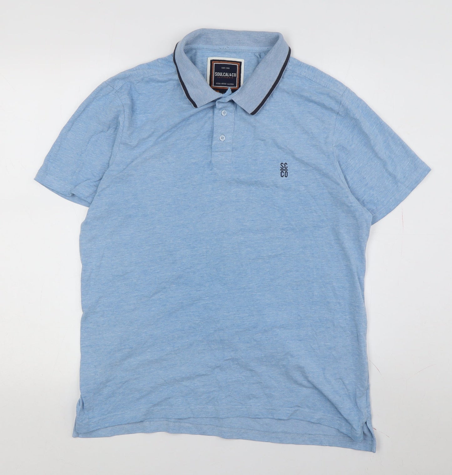SoulCal & Co Men's Blue M Polo Shirt