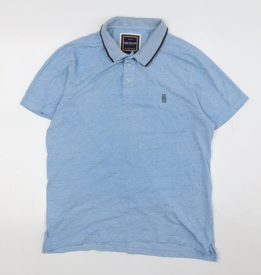 SoulCal & Co Men's Blue M Polo Shirt