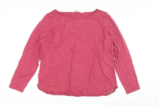 Laura Ashley Women's Pink Boat Neck Blouse, Size 20