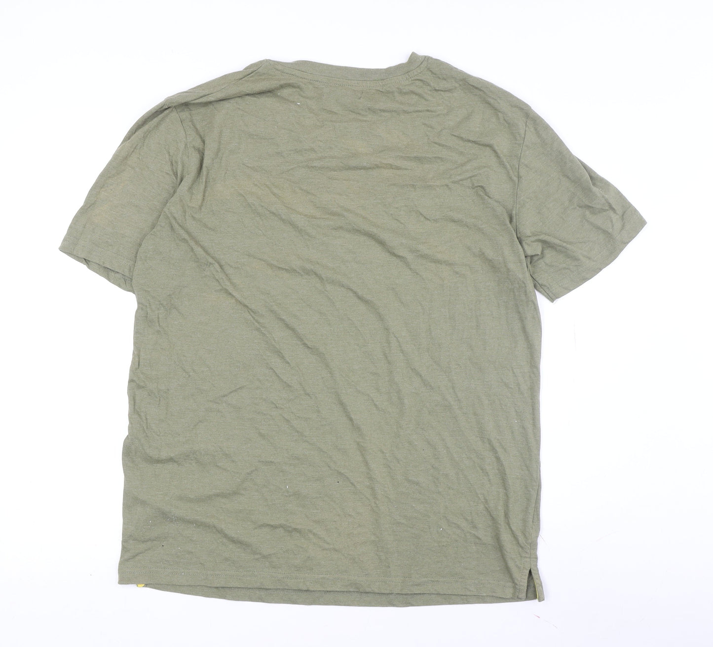 Mens UK Size L atlasformen Green  T-Shirt