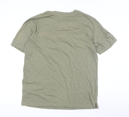 Mens UK Size L atlasformen Green  T-Shirt