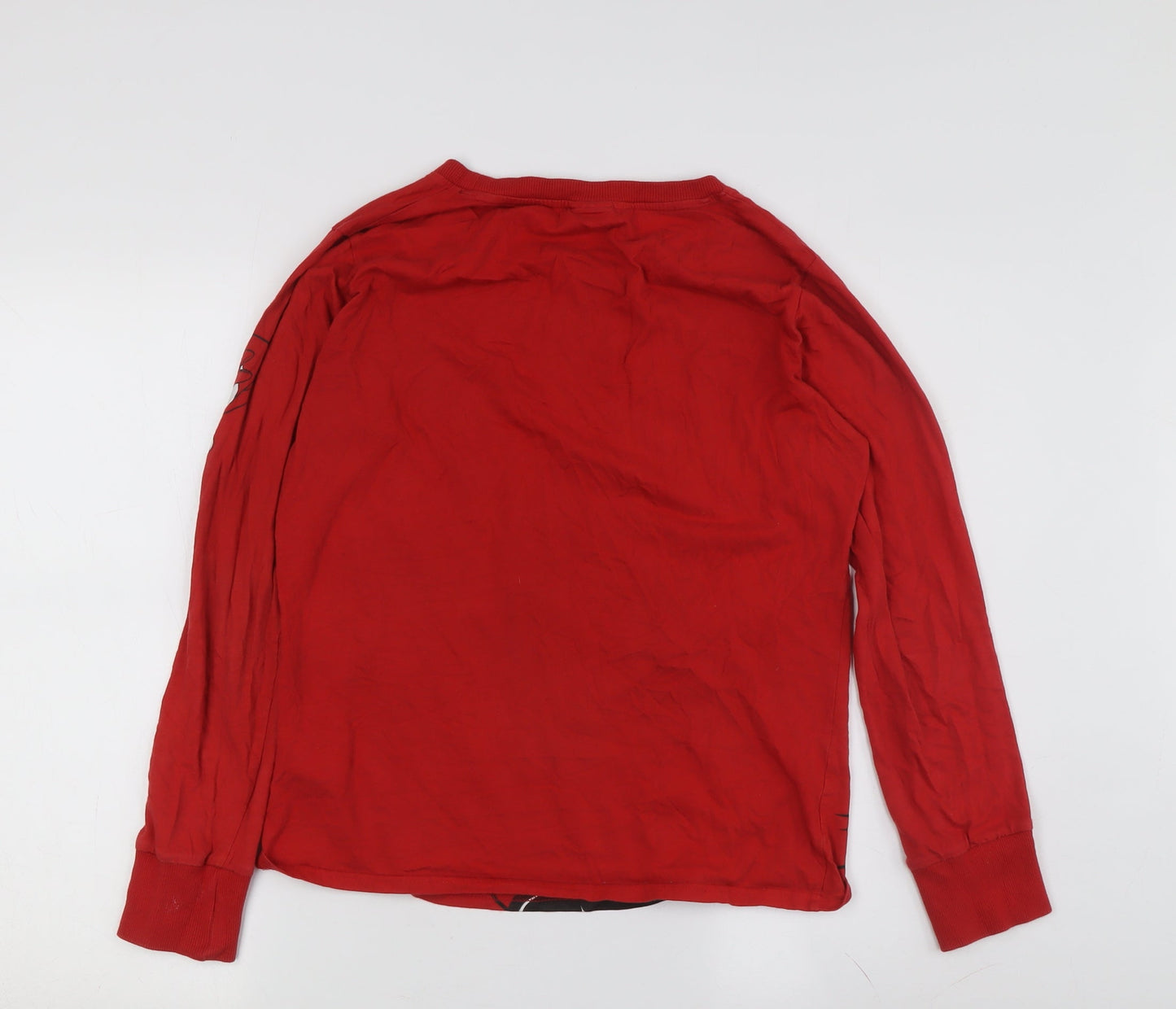 Womens UK Size S Disney Red Jersey T-Shirt