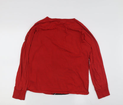 Womens UK Size S Disney Red Jersey T-Shirt