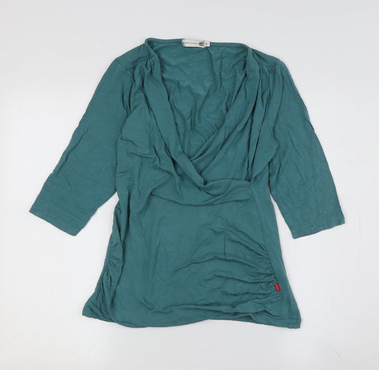 Collection by Jackpot Women's Green XL Wrap Blouse
