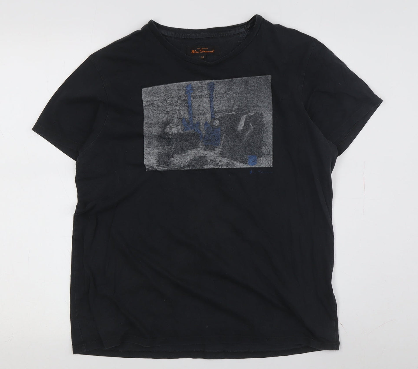 Mens UK Size M Ben Sherman Black  T-Shirt