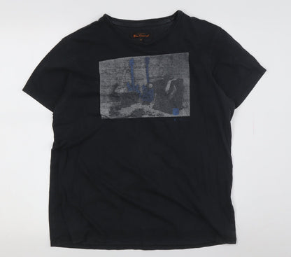 Mens UK Size M Ben Sherman Black  T-Shirt