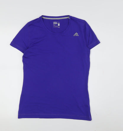 Unisex Adults UK Size M adidas Blue Basic T-Shirt