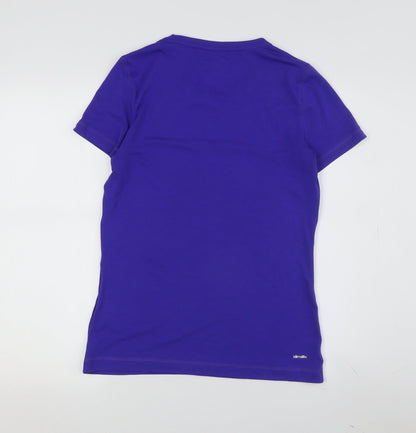 Unisex Adults UK Size M adidas Blue Basic T-Shirt