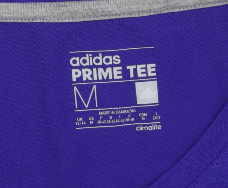 Unisex Adults UK Size M adidas Blue Basic T-Shirt