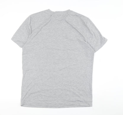 Netflix Men's Grey Graphic T-Shirt, Size L, Crew Neck