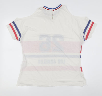 New Look Women's Multicoloured Crew Neck T-Shirt Size 12