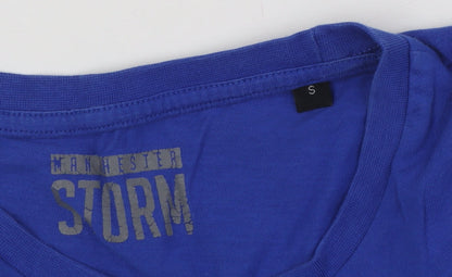 Storm Manchester Men's Blue T-Shirt Crew Neck S