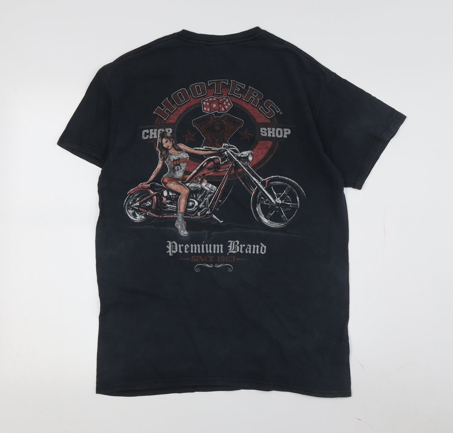 Mens UK Size M Gildan Black  T-Shirt