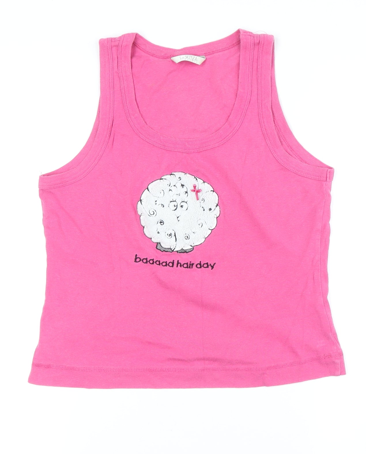 Womens UK Size 10 La Senza Pink Basic Tank