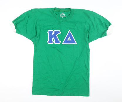 Game Sportswear Green T-Shirt, Size S-M, Short Sleeve Crew Neck