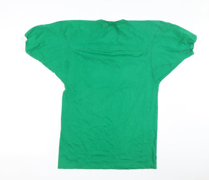 Game Sportswear Green T-Shirt, Size S-M, Short Sleeve Crew Neck