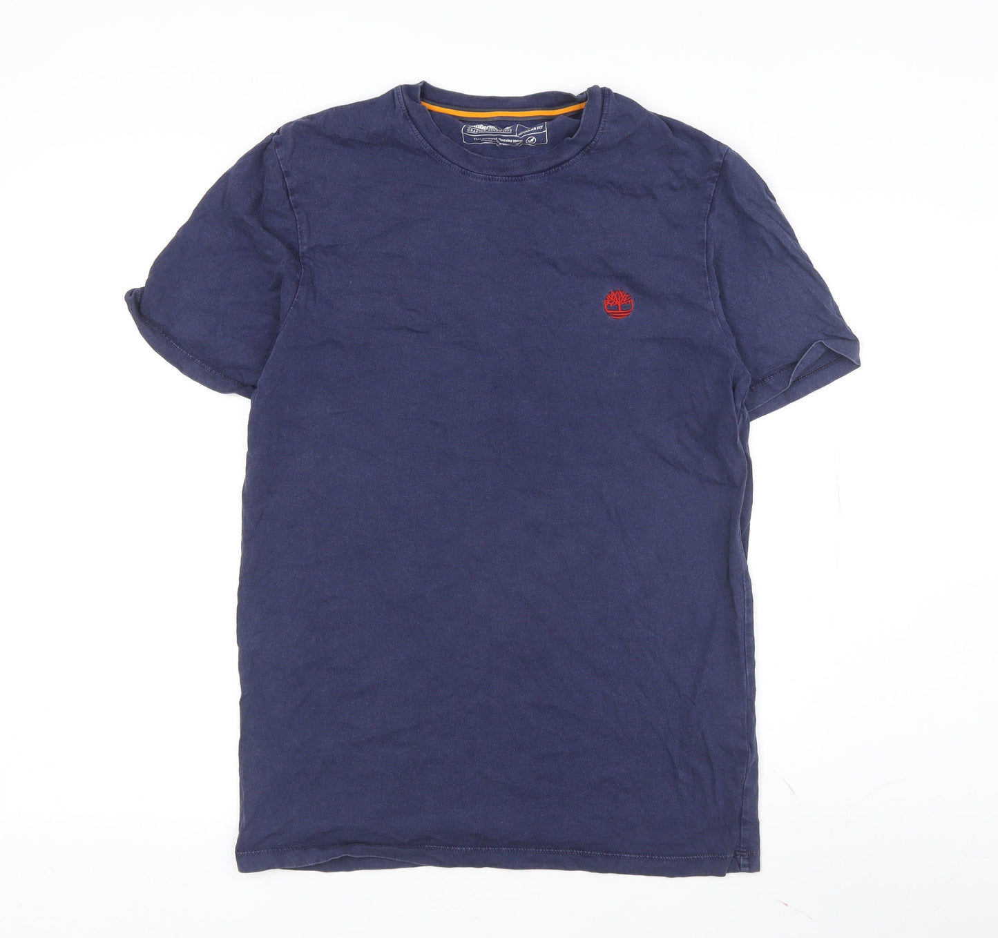 Timberland Men's Blue Crew Neck T-Shirt, Size S