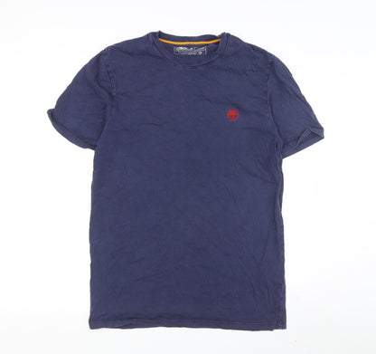 Timberland Men's Blue Crew Neck T-Shirt, Size S