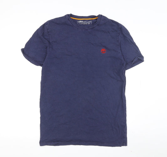 Timberland Men's Blue Crew Neck T-Shirt, Size S