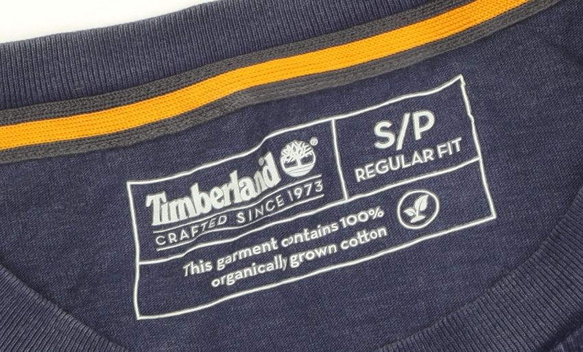 Timberland Men's Blue Crew Neck T-Shirt, Size S