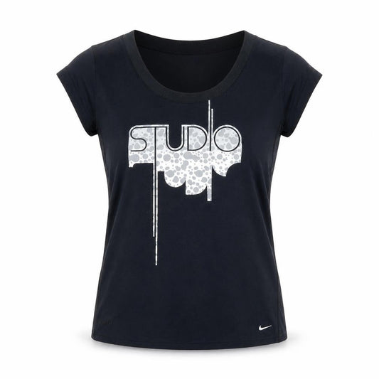 Womens UK Size S Nike Black Basic T-Shirt