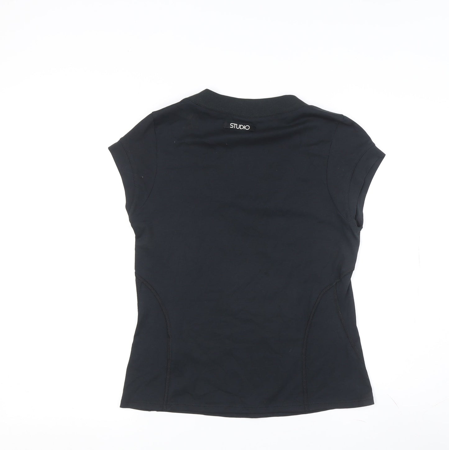 Womens UK Size S Nike Black Basic T-Shirt