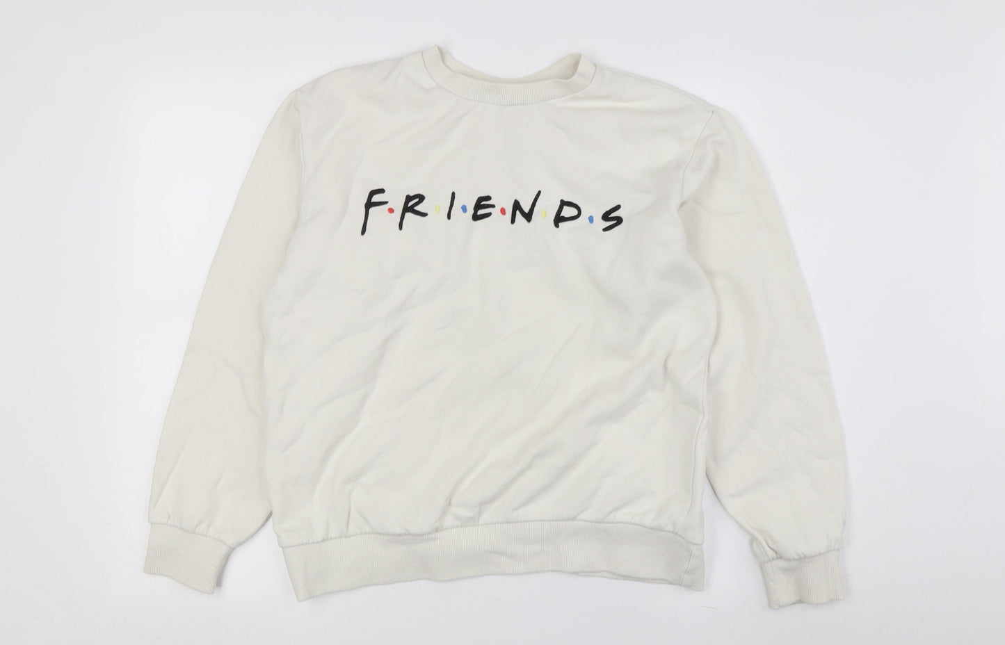 H&M Women's Ivory Friends Sweatshirt - S